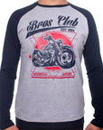 Playera moto manga rangla hombre