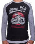 Playera moto manga rangla hombre