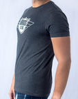 Imagen de lado playera cuello redondo con logo color oxford marca Bros Club