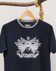 Playera de hombre con diseño de 3 calaveras
