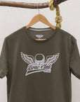Playera de hombre con diseño de calavera con alas