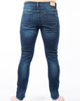 Pantalón de mezclilla stretch caballero parches