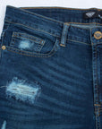 Pantalón de mezclilla stretch caballero parches