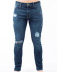 Pantalón de mezclilla stretch caballero parches