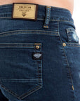 Pantalón de mezclilla stretch caballero parches