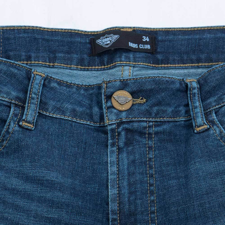 Imagen de boton de jeans caballero deslavados marca Bros Club