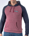 Imagen de frente sudadera manga rangla color mostaza con verde para hombre marca Bros Club