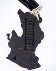 Imagen de atrás collar Jargen con cordón de piel negra