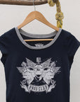 Playera de mujer con diseño de 3 calaveras