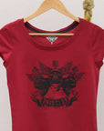 Playera de hombre con diseño de 3 calaveras