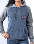 Sudadera manga rangla mujer
