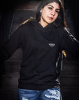 Sudadera negra unisex parche Bros Club escudo