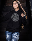 Sudadera negra unisex Piedra de Sol