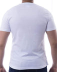 Playera de cuello redondo con silueta de logo bordado