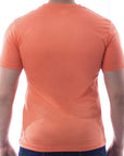 Playera de cuello redondo con silueta de logo bordado