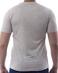 Playera de cuello redondo con silueta de logo bordado