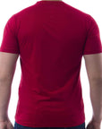 Playera de cuello redondo con silueta de logo bordado