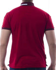 Playera tipo polo con logo bordado para hombre