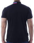 Playera tipo polo con logo bordado para hombre