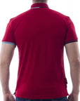 Playera tipo polo con logo bordado para hombre