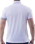 Playera tipo polo con logo bordado para hombre