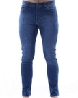 Pantalón de mezclilla stretch corte regular fit
