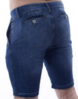 Bermuda de mezclilla stretch para hombre