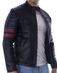 Chamarra de piel para hombre