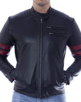 Chamarra de piel para hombre