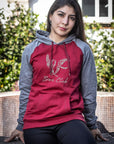 Sudadera vino unisex logo manitas