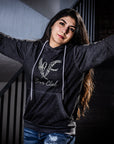 Sudadera oxford unisex logo manitas grande