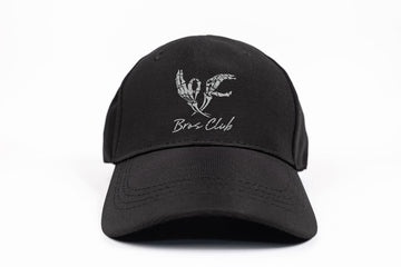 Gorra negra logo manitas/parche Bros Club