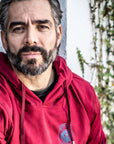 Sudadera vino unisex escudo Bros Club Motorcycles