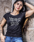 Playera mujer Never Stop