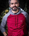 Sudadera vino unisex logo manitas