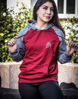 Sudadera vino unisex escudo Apache