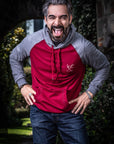 Sudadera vino unisex logo manitas
