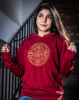 Sudadera vino unisex Piedra del Sol