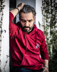 Sudadera vino unisex escudo Bros Club Motorcycles