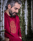 Sudadera vino unisex Piedra del Sol