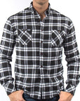 Imagen de camisa cerrada cuadros color negro para hombre marca Bros Club.