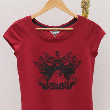 Playera de mujer con diseño de 3 calaveras