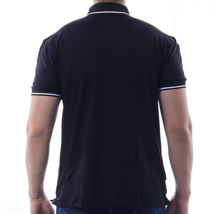 Playera tipo polo con logo bordado para hombre